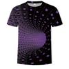 Fashion Men's T-shirts With Abstract Three-dimensional Graphic T Shirts Summer Casual Breathable T-shirts with Short Sleeves Top