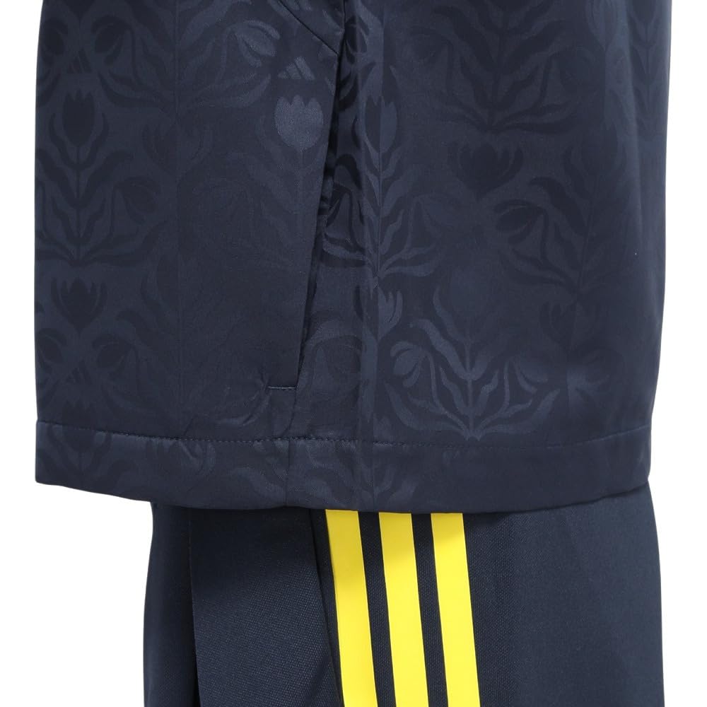 Тренерская куртка Adidas Tiro, Женская KKP06, Чернильный Аврора/Ярко-желтый (KB7635), Размер M