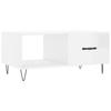 VidaXL Coffee Table High Gloss White 90x50x40 Cm Engineered Wood 829206