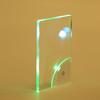 1Pc Diy Gift For Boyfriends Dady Gift Led Blank Acrylic Glowing Business Card Light Transparent Name Tag Board Battery Power