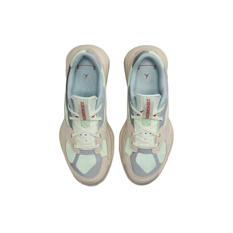 Air Jordan Air 200E Светло-коричневый «Ореховое дерево» Едва зеленый Мужские кроссовки Кремовый Металлик-серебристый Университетский красный DC9836-163