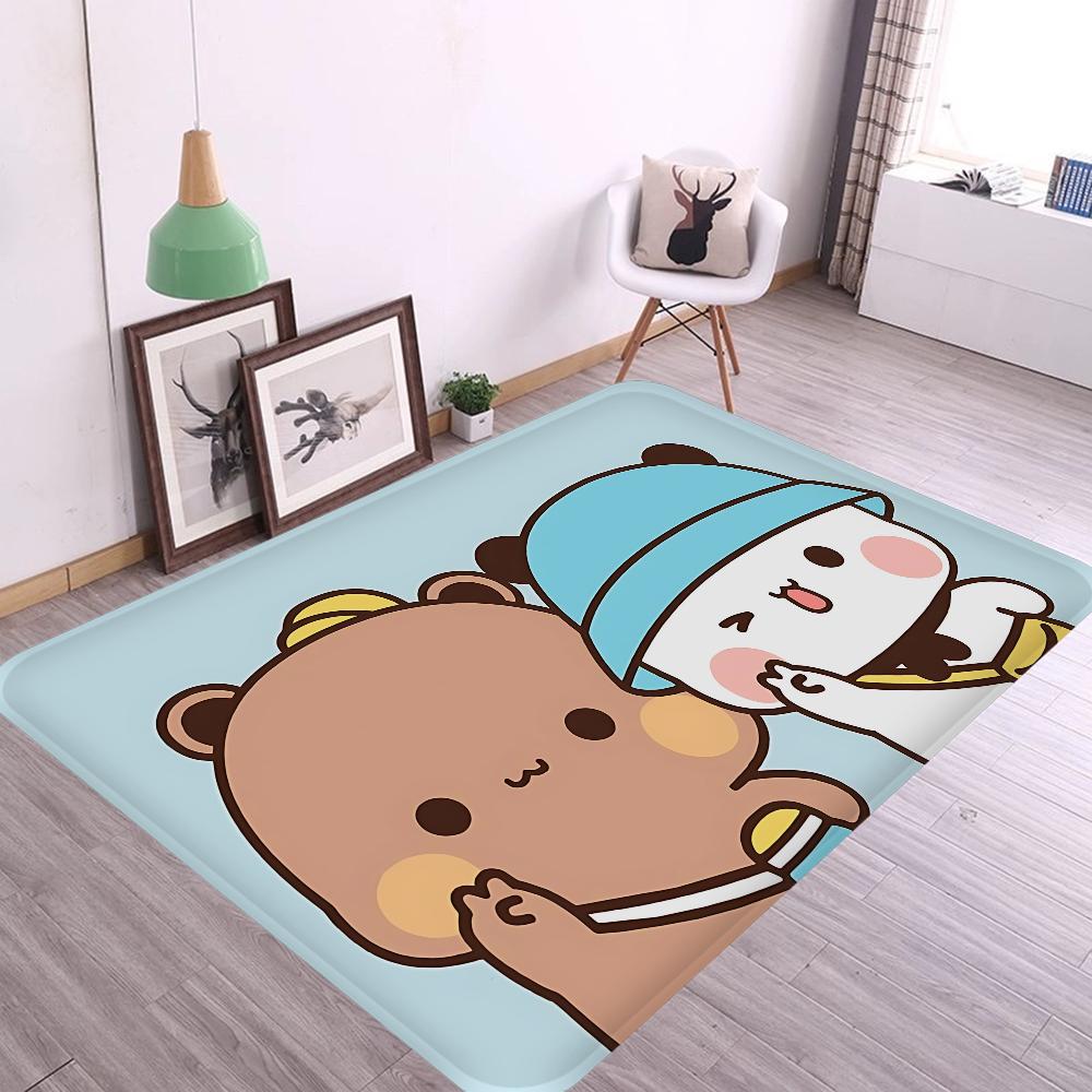 Bubu And Dudu Cute Cartoon Kitchen Mat Washable Non-Slip Living Room Sofa Chairs Area Mat Kitchen Toilet Rug