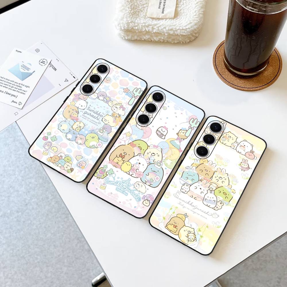 Чехол для телефона с аниме S-Sumikko G-Gurashi для Samsung S 24 fe 25 Ultra plus 20 lite 21 30 22 23 24 22 Ultra 5G Fundas