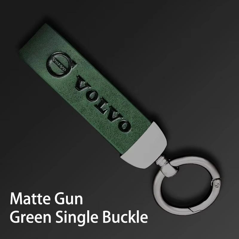 Car Key Rings Luxury Leather Keychain Pendant Accessories For Volvo ES90 EC40 EX40 EM90 XC90 V90 V60 XC60 V40 S80 S60 S90 C40 XC GU9