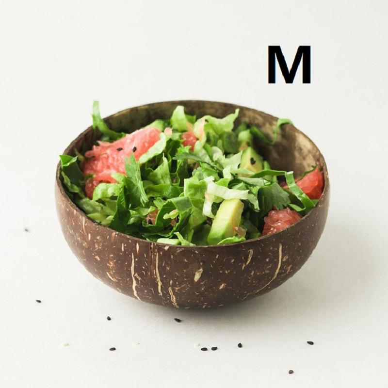 Натуральная кокосовая скорлупа Чаша Кокосовая Чаша Легкий пищевой контейнер Фруктовый салат Молочный коктейль Десертная чаша Юго-Восточная Азия Посуда Упаковка