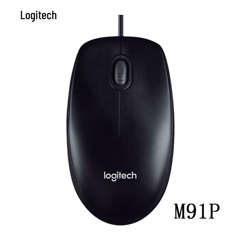 Logitech Проводная симметричная мышь M90/M91P