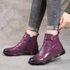 Autumn Women's Shoes Leather Boots Women's Fashion Winter Boots Women's Flat Shoes Non-slip Warm Platform Shoes Women