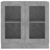 Display Cabinet Concrete Grey 82.5 x 30.5 x 80 cm Particleboard