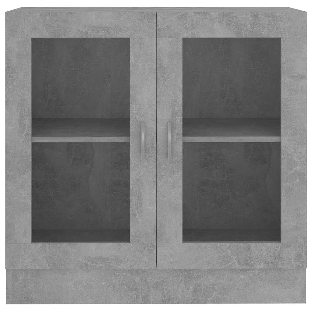 Display Cabinet Concrete Grey 82.5 x 30.5 x 80 cm Particleboard