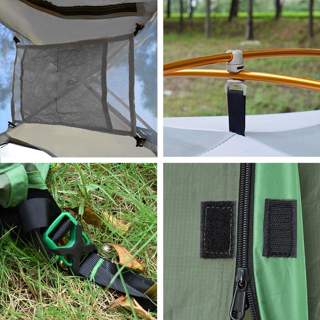 GEERTOP 2 Person Solo 4 Double Water Pressure Resistance Mountaineering Tent with Cold Easy Army Green Tent, Tent, Lightweight, Seasons, Layer,