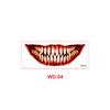 New Halloween horror big mouth tattoo sticker party party fun makeup thriller DIY mouth makeup sticker