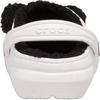 Crocs Классические тапочки для детей с подкладкой I Am Panda Bear, противоскользящие, износостойкие, низкие, белые, для детей 3-7 лет