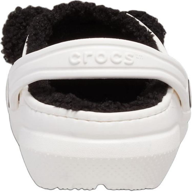 Crocs Классические тапочки для детей с подкладкой I Am Panda Bear, противоскользящие, износостойкие, низкие, белые, для детей 3-7 лет