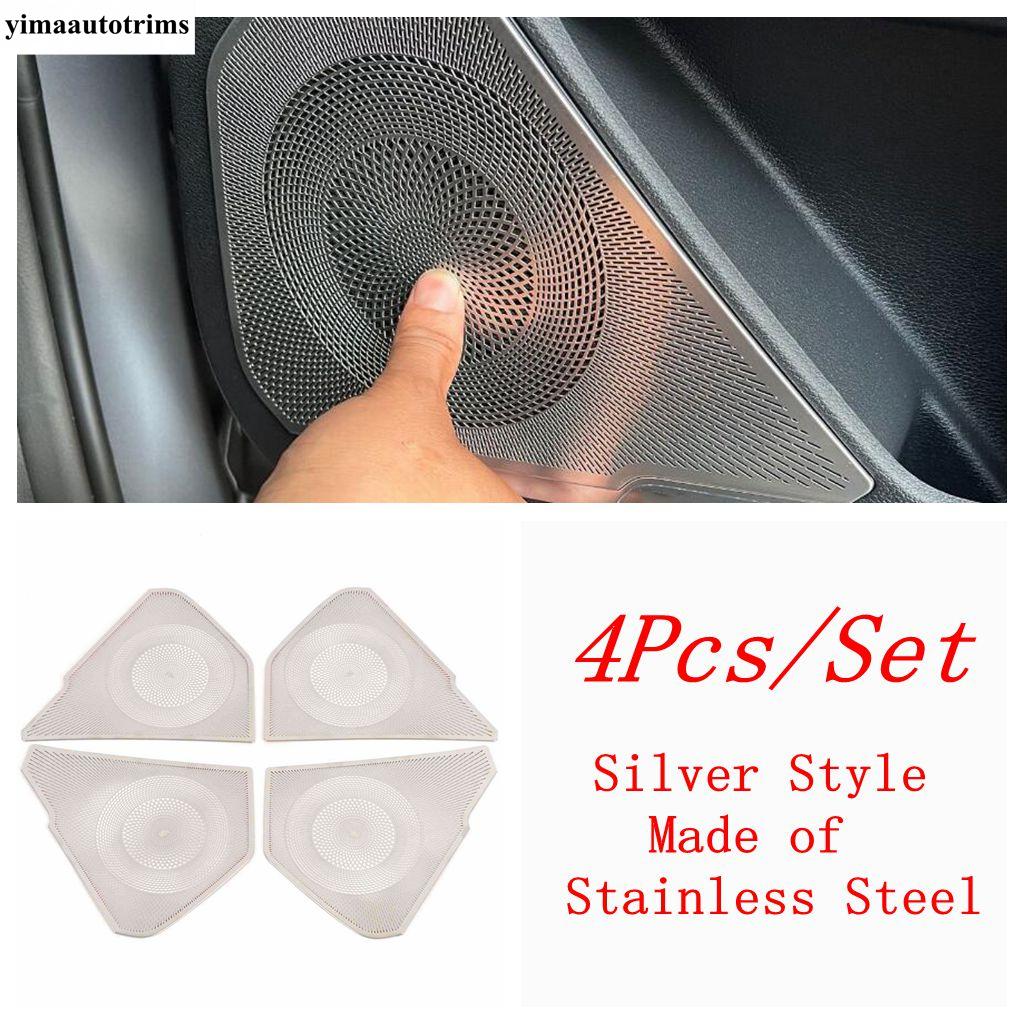 For Kia Sportage NQ5 - 2025 Stainless Steel Car Audio Speaker Door Loudspeaker Panel Cover Trim Accessories Interior