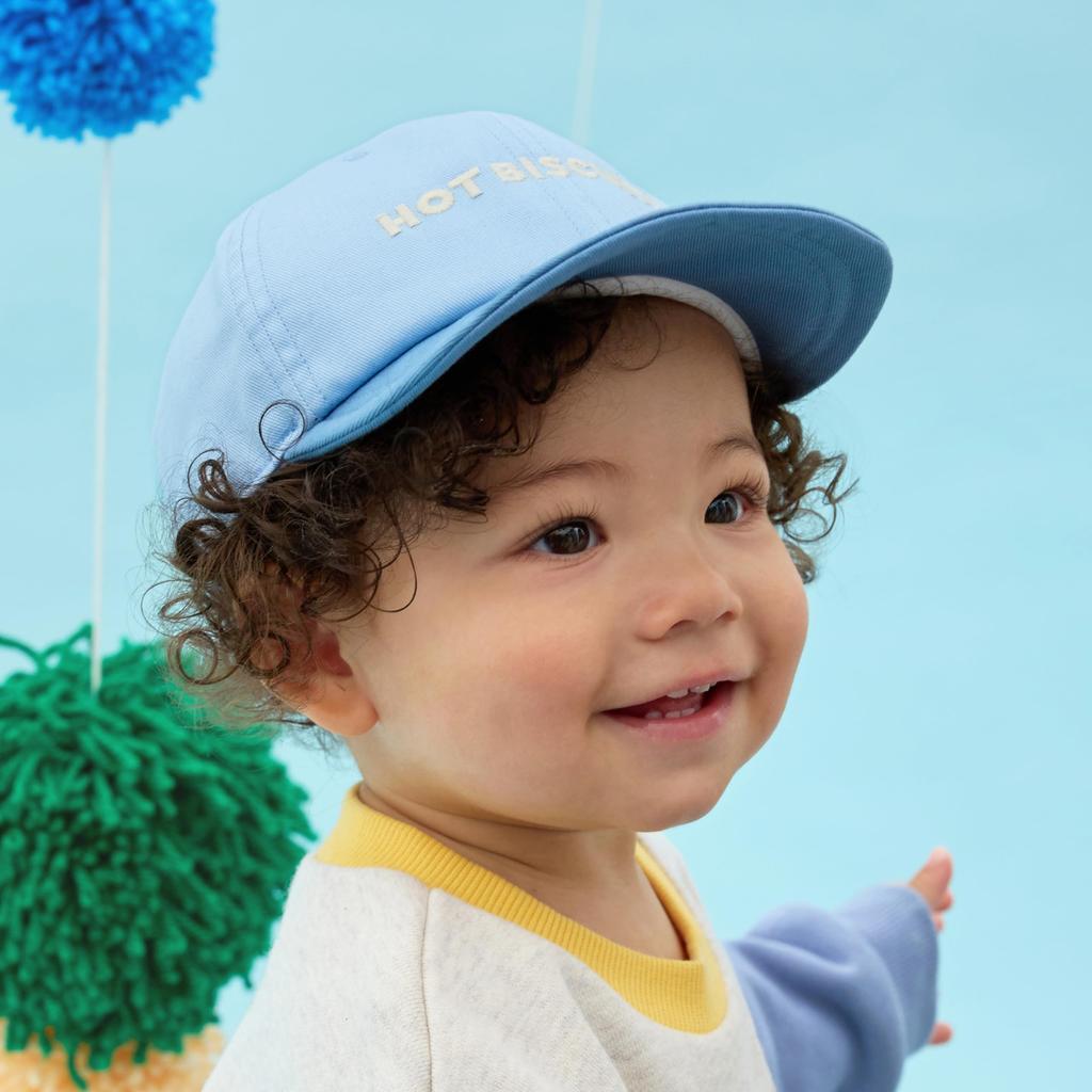 MIKIHOUSE HOT BISCUITS Размер S для мальчиков и Шапка для одежды, Синий, (48-50см), 73-9102-143, Девочки, Малыши, Дети, Детский