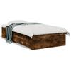 VidaXL Bed Frames and Drawers, Slatted Bed Base, Adult Bed, Single Bedroom Bed Interior, Smoked Oak 90x190 3280437