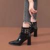 Черные женские ботильоны осень-зима 2024 года, ботильоны Y2k по акции, шикарные и элегантные, распродажа, тренд, удобные женские короткие туфли