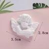 New Baroque Style White Flat Back Cabochon Resin Angel Figurines Artificial Fairy Model for Phone Case Use Souvenir
