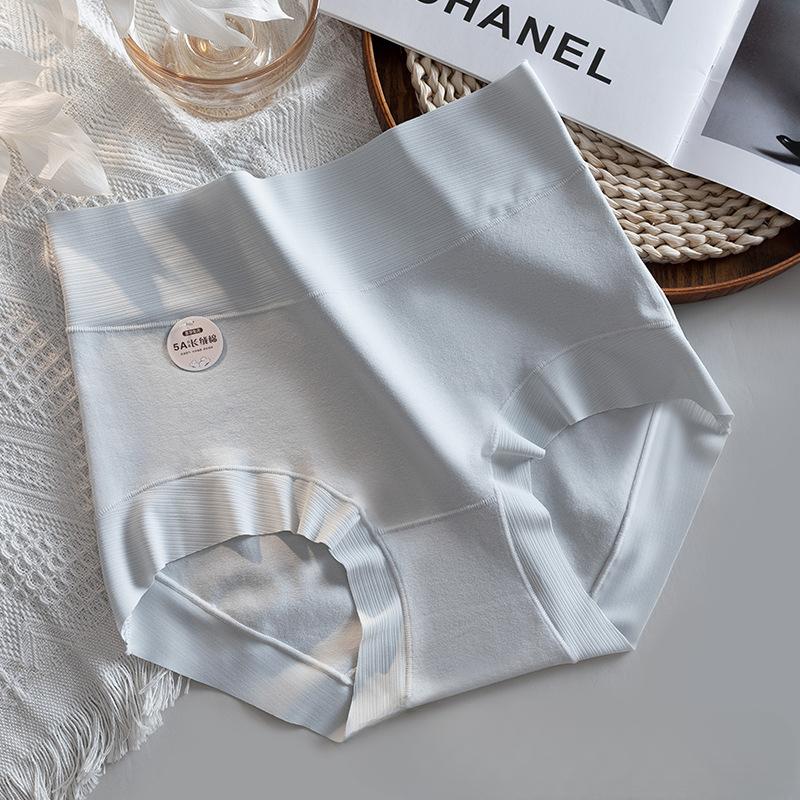 Long Staple Cotton Underwear Ladies High Waisted Seamless Teenage Postpartum Underwear Antibacterial Breathable