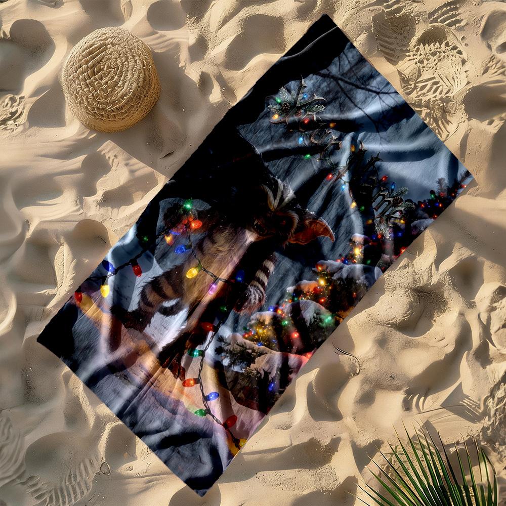 Gremlins Customized Name Beach Towel High Absorbency Quick-Dry Suitable for Swimming Gym Camping Yoga Vacation