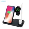 4 In 1 Wireless Charger Stand For Apple Watch 8 7 6 Airpods Pro Fast Charging Dock Station 10w For Iphone 14 13 12 11 8 X Xs Xr