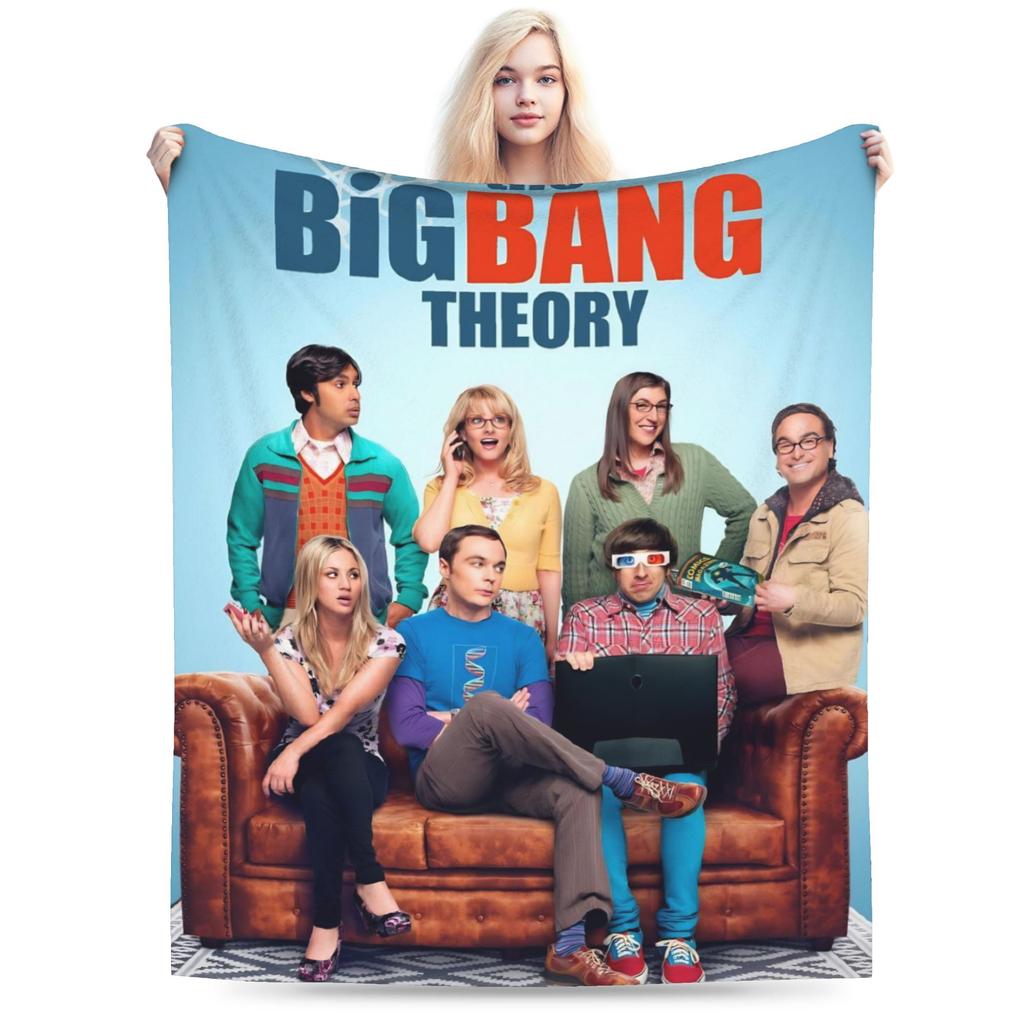 The Big Bang Theory Flannel Blanket Winter Super Warm Throw Blanket for Kids Adult Living Room Bedspread Sofa Bed Cover