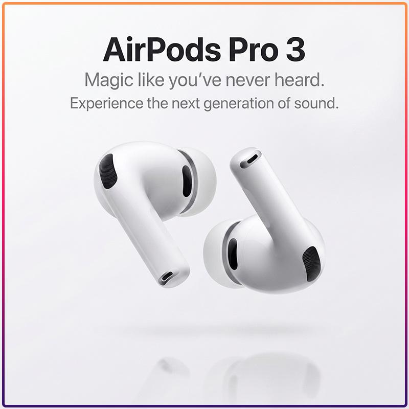 Новые беспроводные TWS-наушники AirPods Pro 3 Pro-уровня шумоподавления 30 часов работы от аккумулятора IPX4 Водонепроницаемые Bluetooth-наушники