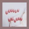 24pcs/Box Artificial Full Cover Nail Tips Wearable Ballerina False Nails Press On Nails French Style
