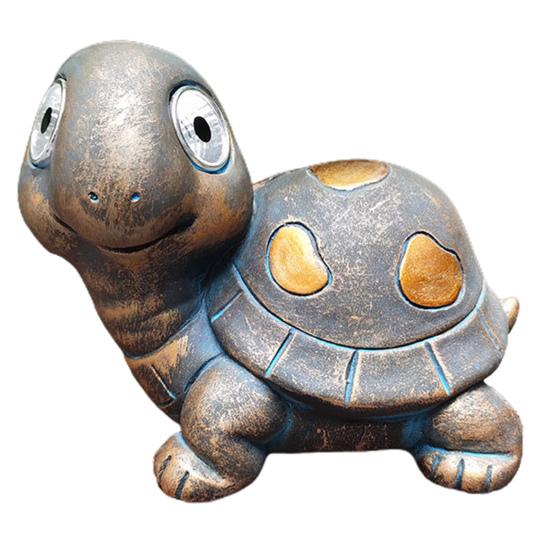 Солнечная лампа, орнамент, прочная синтетическая смола, черепаха, сова, улитка, скульптура, автоматический ночник