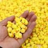Cute Yellow Duck Miniature Figurine Ornaments Simulated Animal Resin Charms Crafts Micro Landscape Decoration Accessories