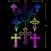 8 PCS/1Set Multiple Crosses Cross Motorcycle Stickers Moto Motor Scooter Body Helmet Fairing Fuel Tank Vinyl Accessories Decals
