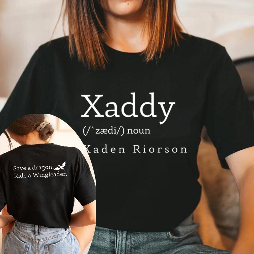 Футболка Xaddy Xaden Четвертое Крыло Железное Пламя Футболка Xaden Военный Колледж Басгиата Футболка Унисекс С Коротким Рукавом Графические Футболки