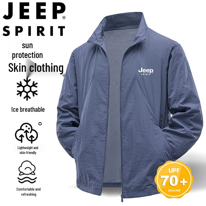 Мужская летняя куртка JEEP SPIRIT для защиты от солнца на открытом воздухе