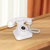 Corded Retro Phone Antique Decorative Desktop Ornament Landline Telephone for Study Bar