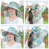 Quick Drying Sun Protection Hat Wide Brim Face Covering Sunhat Portable Women Fisherman Hat  Ladies