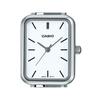 Casio Стандартные аналоговые кварцевые женские часы из нержавеющей стали с белым циферблатом LTP-V009D-7E