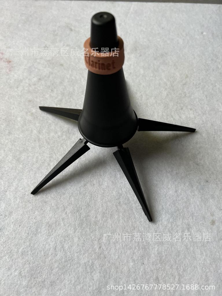 Складная черная деревянная стойка на 5 ножек для кларнета и гобоя - Утолщенный аксессуар для музыкального инструмента