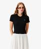 LACOSTE Женская облегающая футболка с коротким рукавом в рубчик Tf5538-56G 031