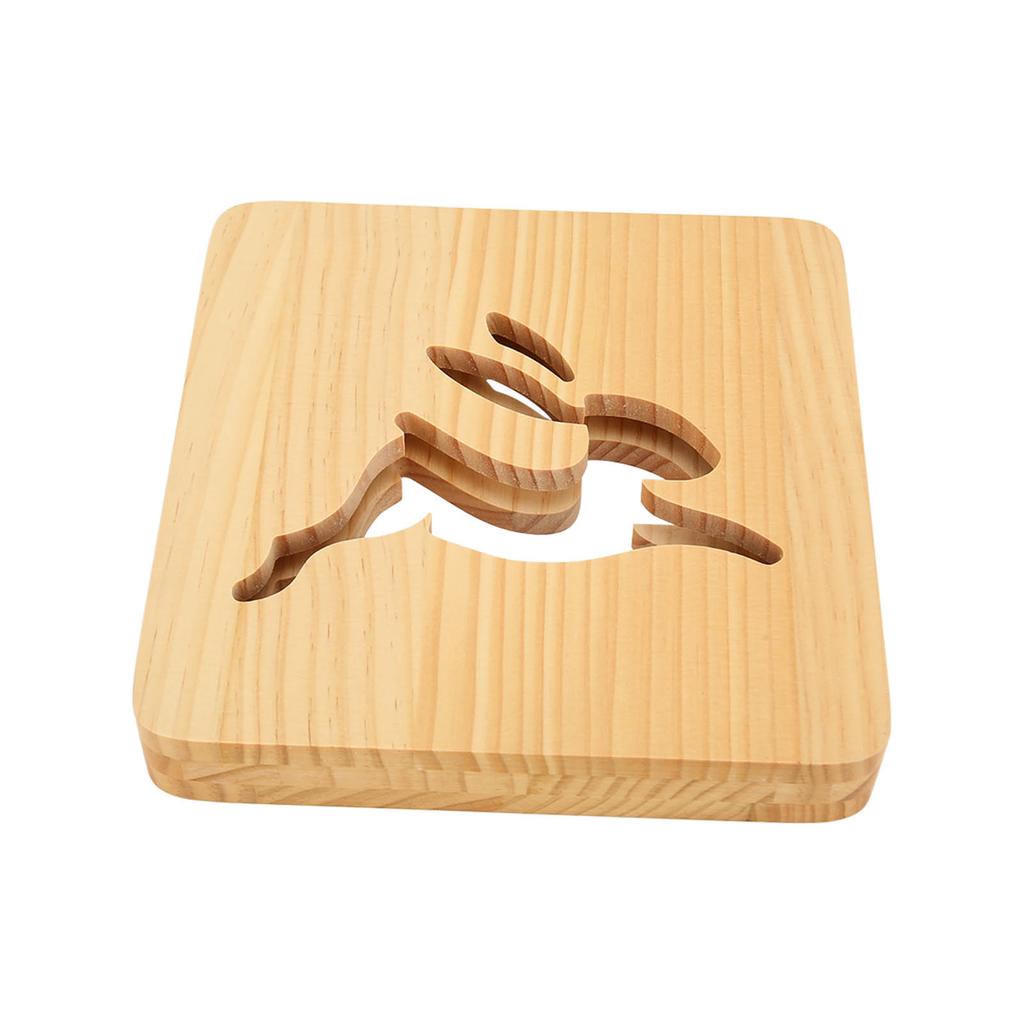 Светодиодный ночник Hollow Bunny Design Eye Protection 3D деревянная лампа для спальни гостиной офиса