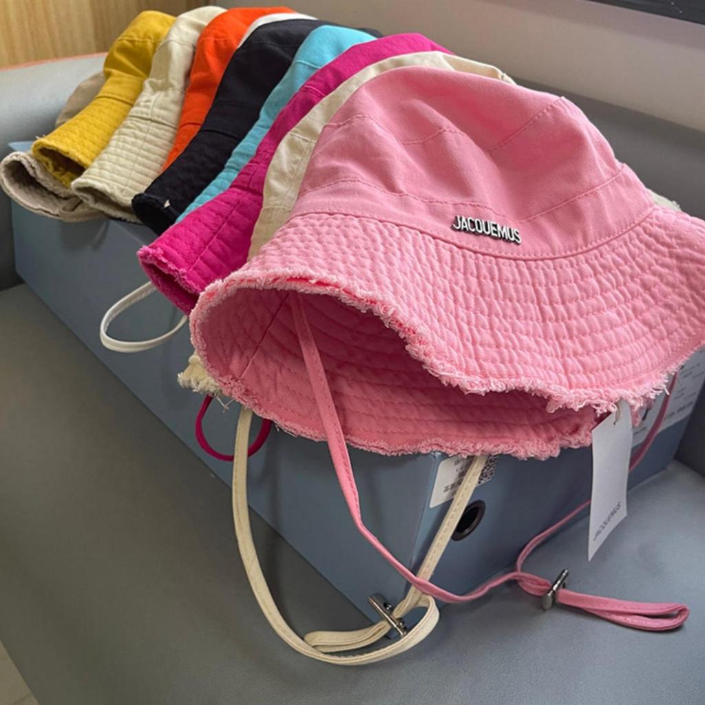 Women's Candy Color Wide Brim Fisherman Hat with Full Face Cover