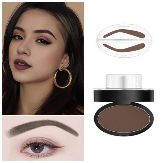 1/2 шт 6 г пудра для бровей водостойкая натуральная стойкая не размазывается ленивая женская форма бровей для девочек