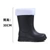 Новые высокие резиновые сапоги женские нескользящие водонепроницаемые сапоги средней высоты на флисе теплые резиновые сапоги на супертолстой подошве высокие резиновые сапоги женские