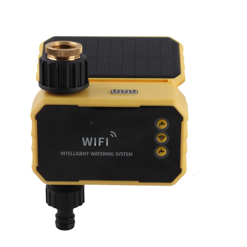 WiFi Water Timer with Solar Panel Smart Sprinkler Timer Automatic Irrigation Controller with APP for Garden Hose