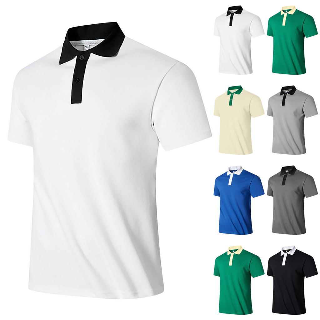 Мужская летняя дышащая рубашка с короткими рукавами и культурой отдыха