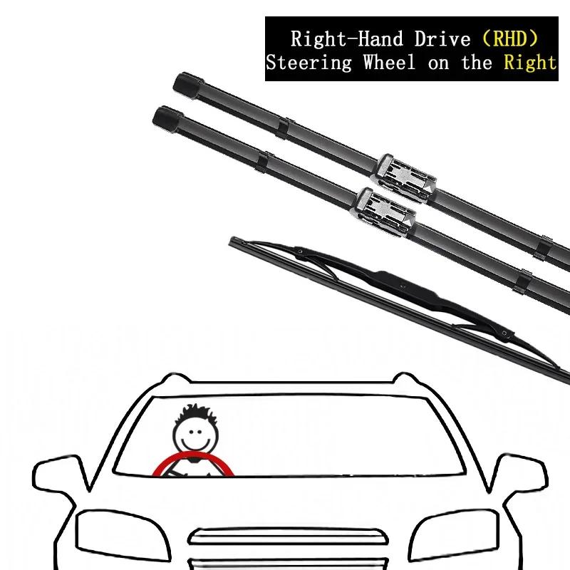 Car Front Wiper Blades For SEAT Ibiza 6L Body Kit Mk3 2002-2008 Durable Noise Reduction Windshield Windscreen Wipers Accessories