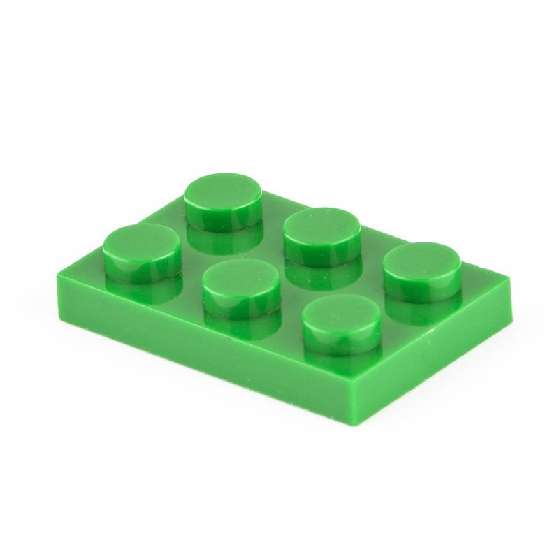 100 шт. Детали MOC 3021 Пластина 2x3 Совместимые Кирпичики DIY Сборка Строительные Блоки Частицы Детская Мозговая Игрушка Подарок
