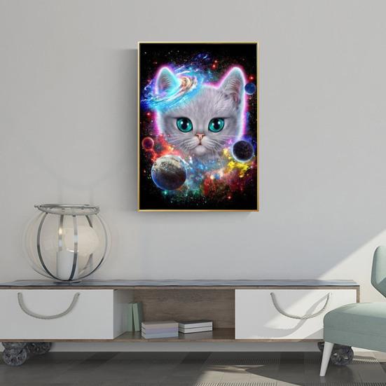 5D DIY Diamond Painting Kit Sparkling Animal Theme Beginner Diamond Painting Art Crafts Desktop Decoration