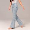 Женские эластичные расклешенные джинсы на пуговицах Джинсы без застежки Джинсовые брюки Джинсы стандартной посадки