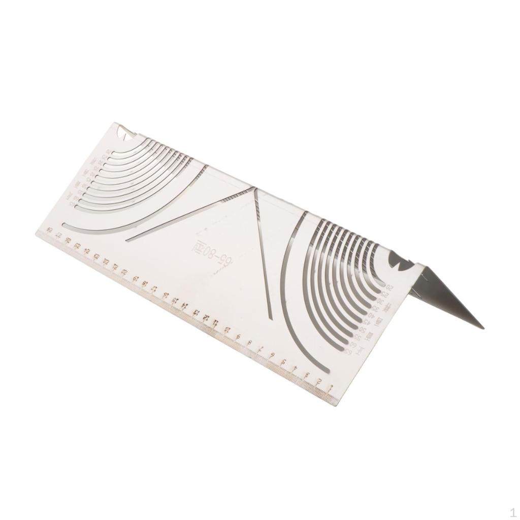 Инструмент для маркировки угловой дуги, измерительная металлическая чертилка, линейка для черчения