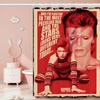 British Rock Singer D-David_B-Bowie Funny And Creative Beach Shower Curtain Waterproof Polyester Bath Curtains For Bathroom